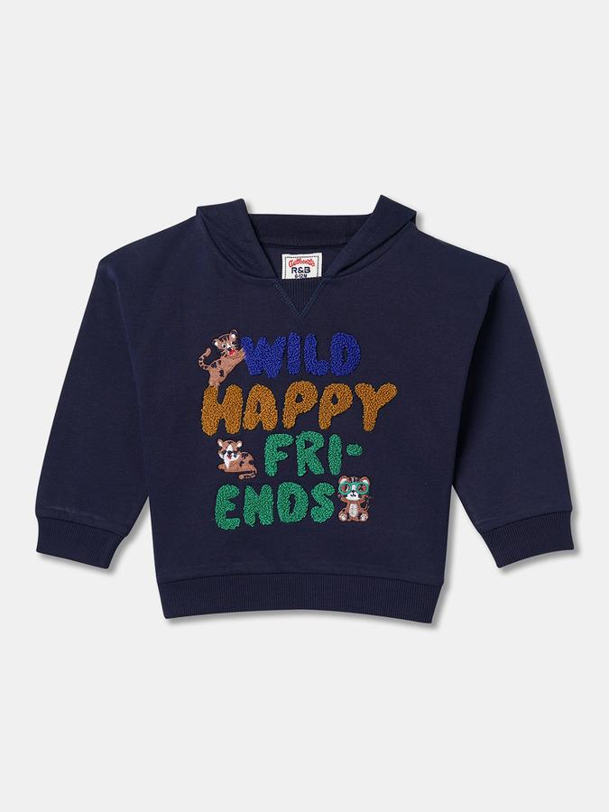 Full Sleeve Embellished Baby Boys Sweatshirt