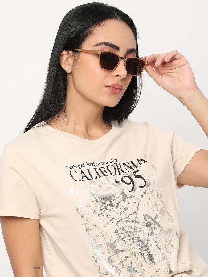 Women Typographic Print Relaxed Fit Top image number 0