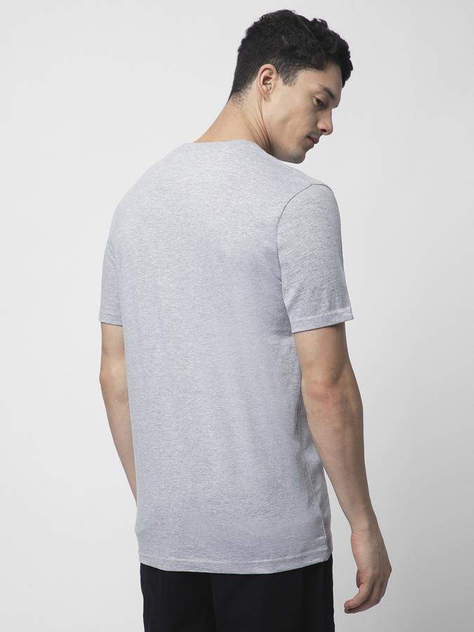 R&B MEN'S Solid T-Shirt with Crew Neck and Short Sleeves image number 2