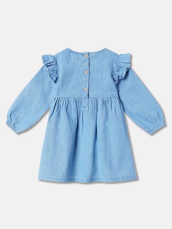 Girls Embroidered Fit & Flare Dress image number 1
