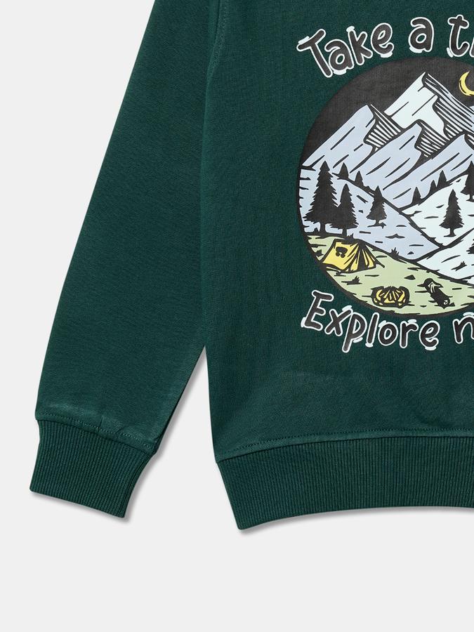 Boys Relaxed Fit Full Sleeve Crew Neck SweaT-Shirt