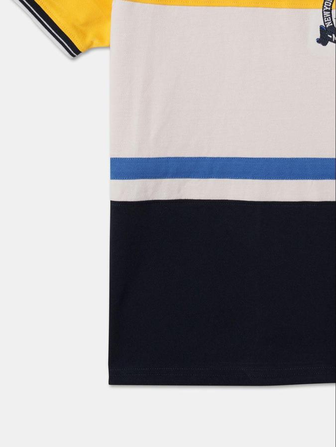 R&B Multi Cotton Round Neck Colourblocked Boy T-Shirt