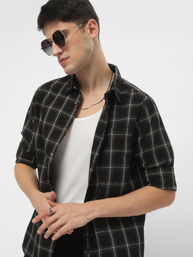 Men Checked Regular Fit Shirt image number 0