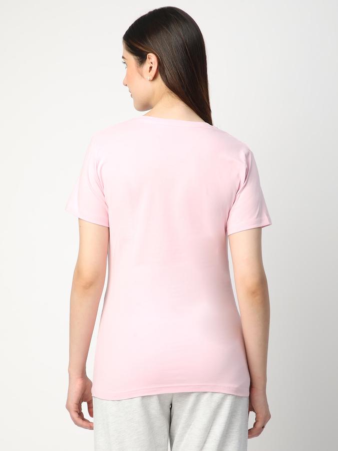 Solid Women Round Neck T-Shirt image number 2