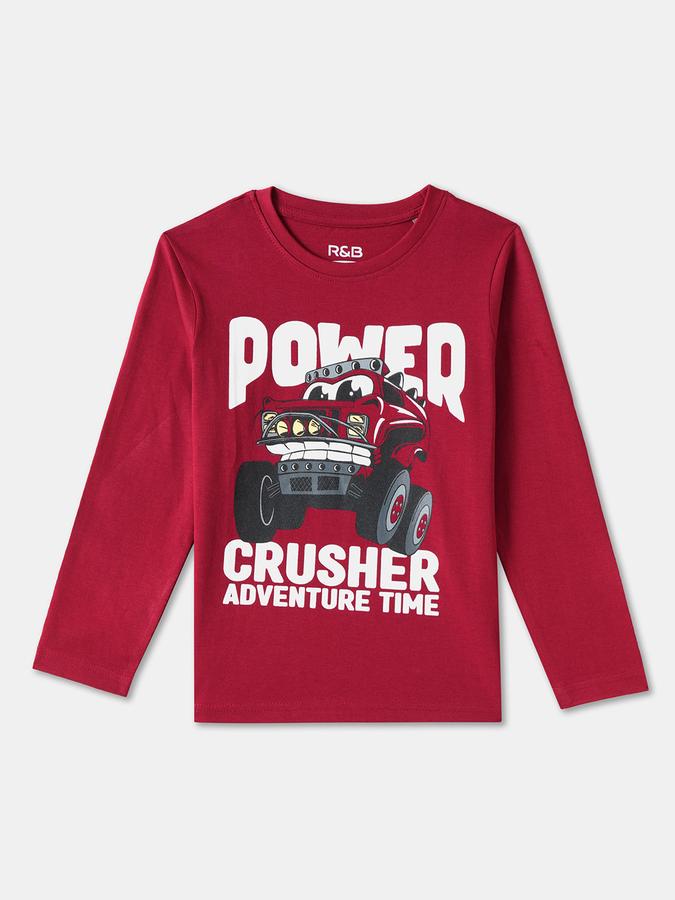 R&B BOYS PRINTED REGULAR GRAPHIC TEE