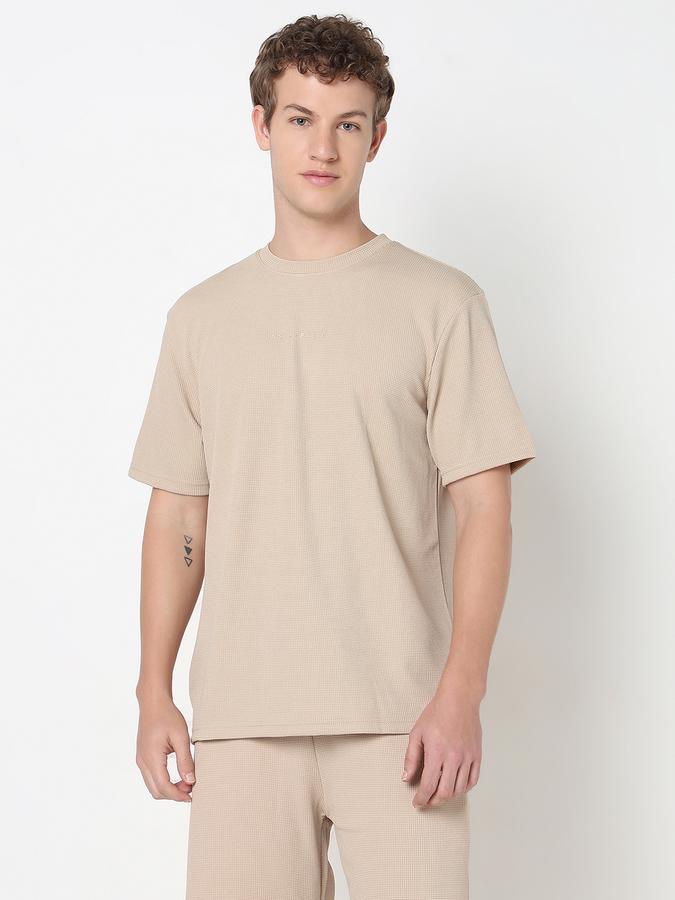 Printed T-Shirt with Crew Neck and Short Sleeves image number 1