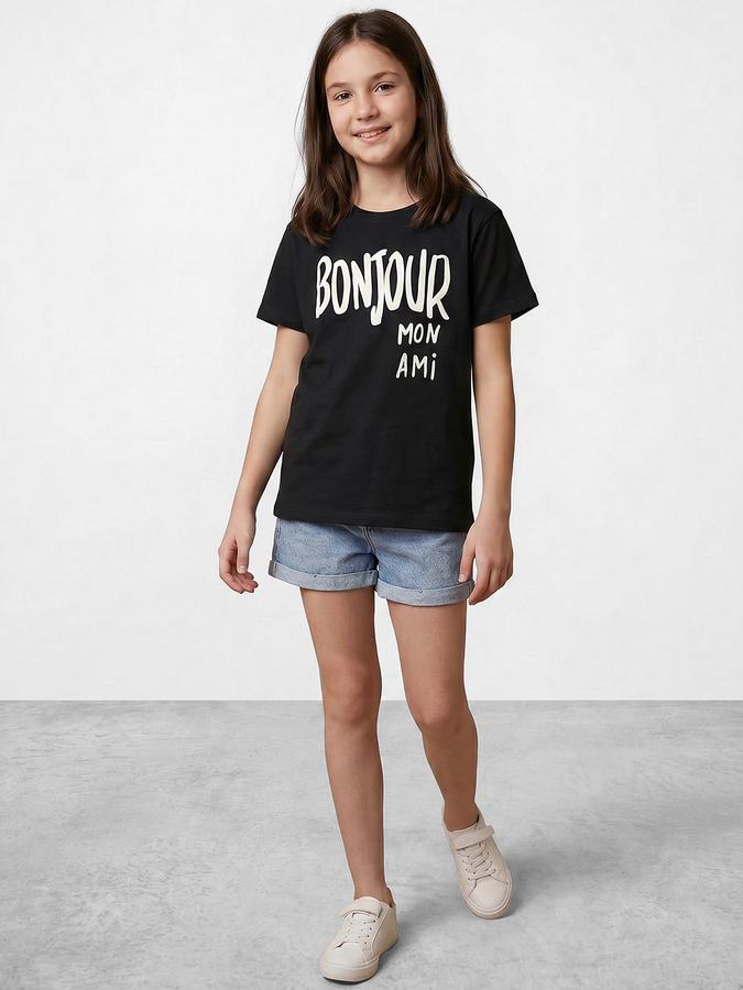 R&B Black Girls Printed Short Sleeves Tshirt