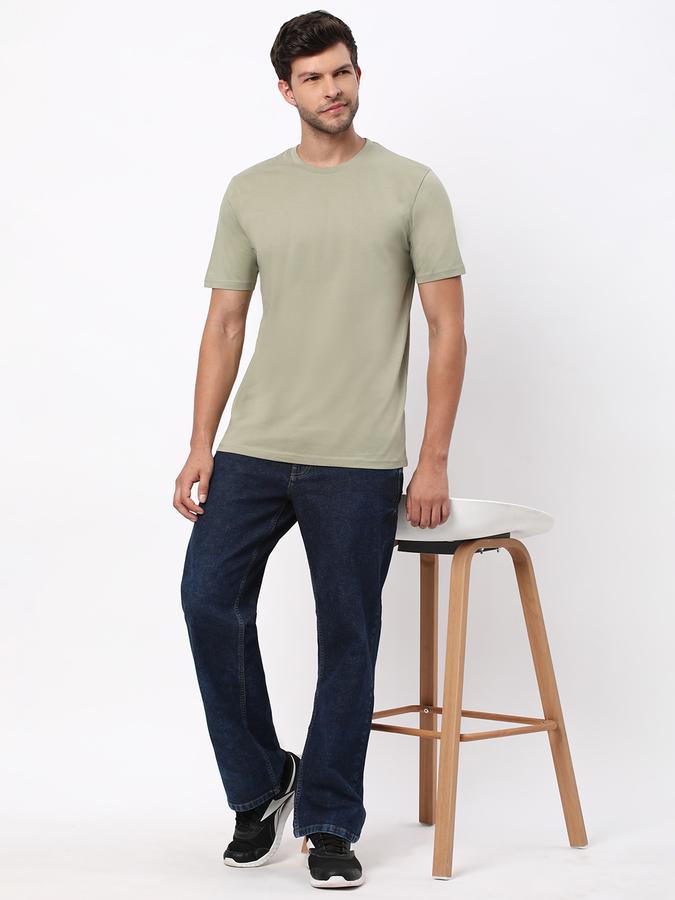 Men Regular Fit Crew-Neck T-Shirt image number 1