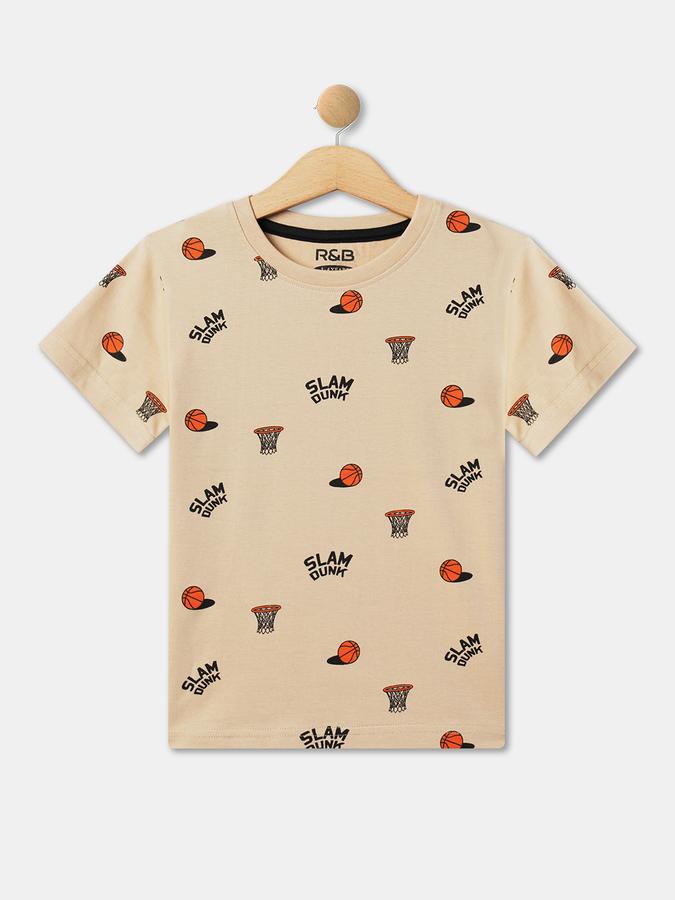 Boys Relaxed Fit Round-Neck T-Shirt