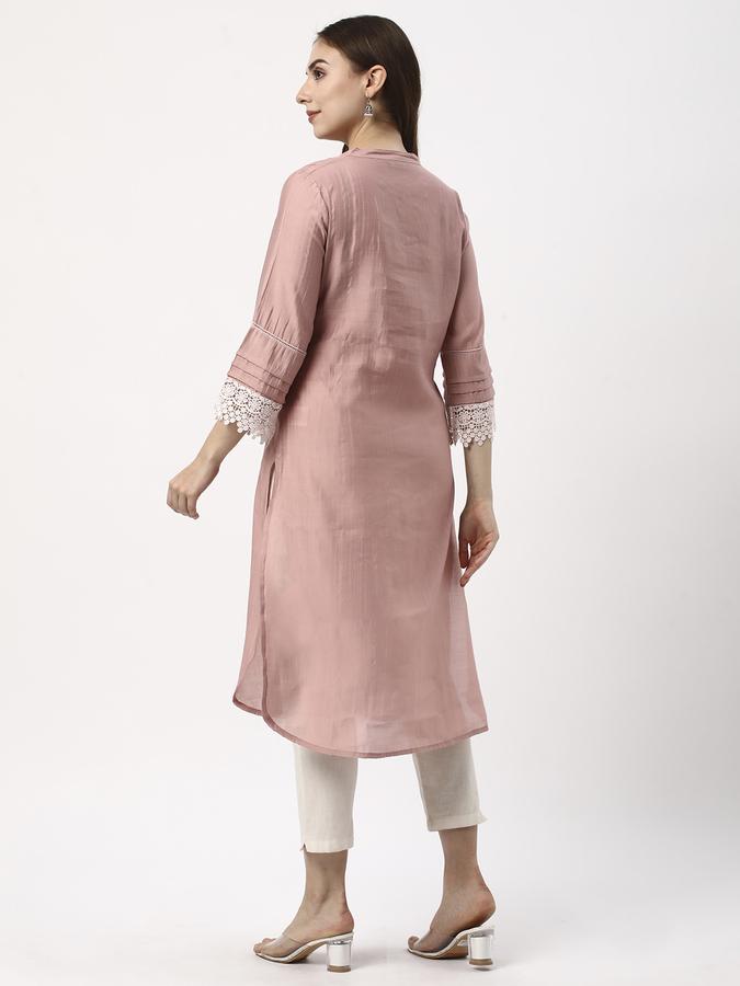 Women Solid A-line Kurta image number 2