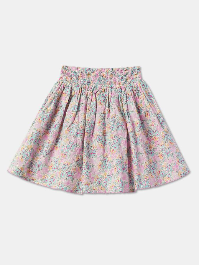 R&B Girl's Fit And Flare Woven Skirt