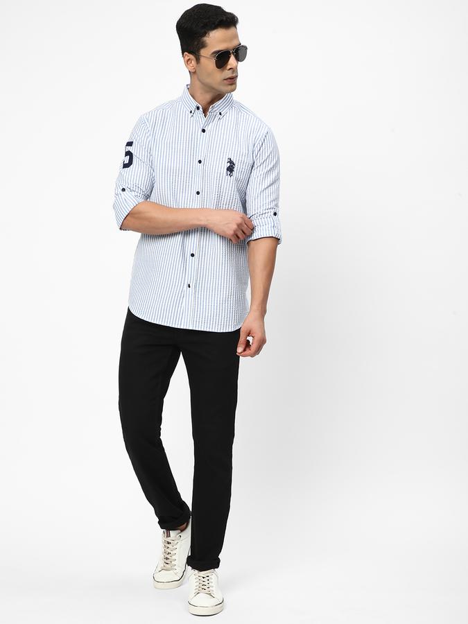 R&B Men Blue Casual Shirts image number 1