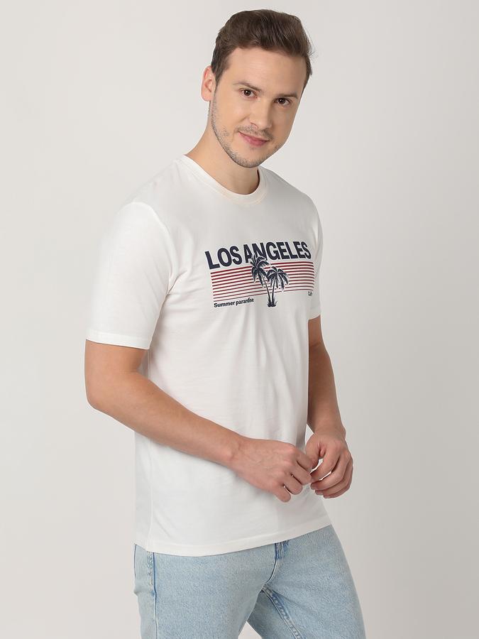 Typographic Print Regular Fit T-Shirt image number 2