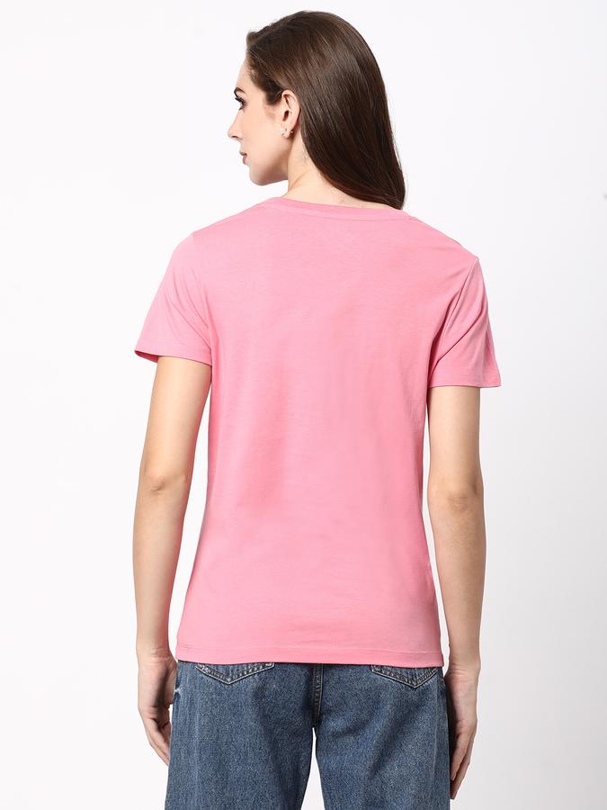 Women Graphic Print Round Neck T-Shirt image number 2