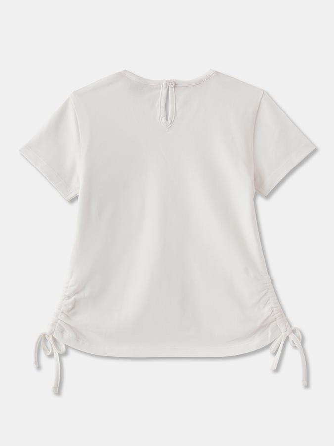 Girls Regular Fit Short Sleeve Crew Neck Top