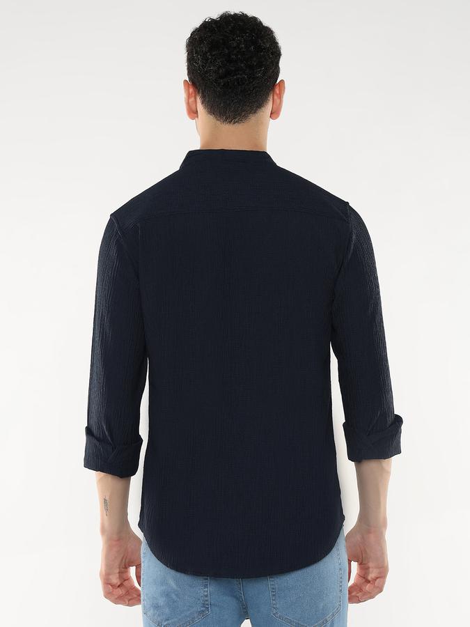 Men Self Design Casual Shirt image number 3