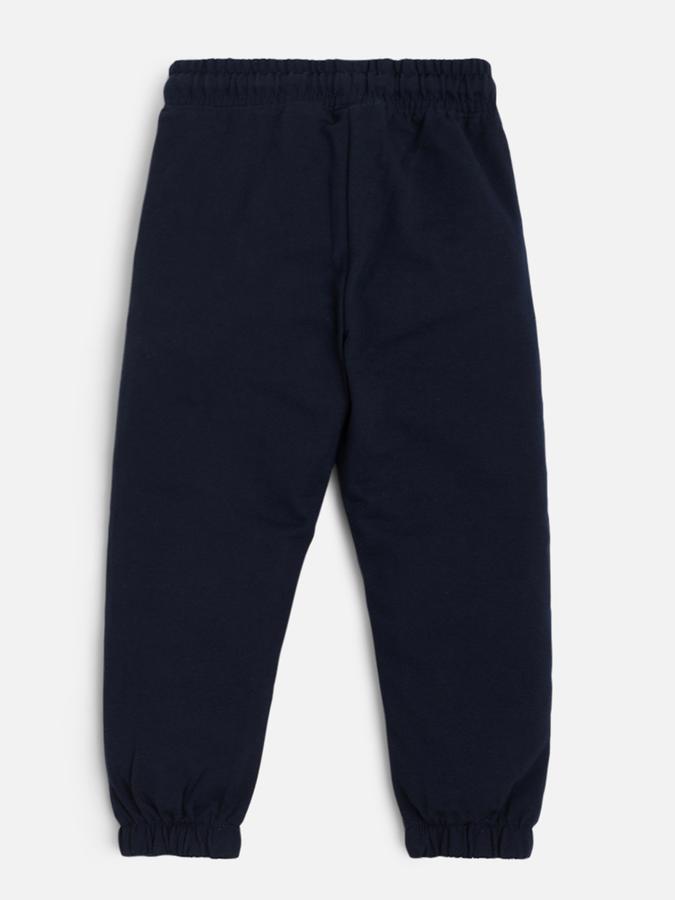 Girls Cotton Regular Drawstring Waist Printed Pants