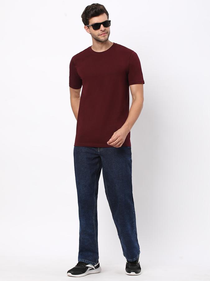 Men Regular Fit Crew-Neck T-Shirt image number 1
