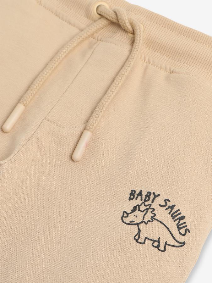 Boys Mid-Rise Joggers with Elasticated Drawstring Waist image number 2
