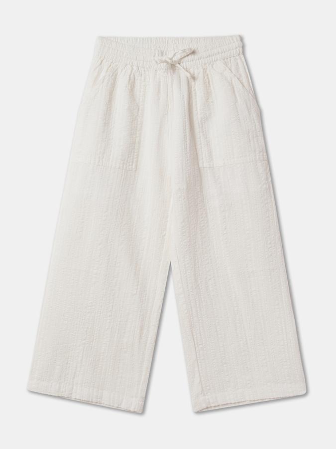 Girl Straight Fit Palazzos with Elasticated Waist