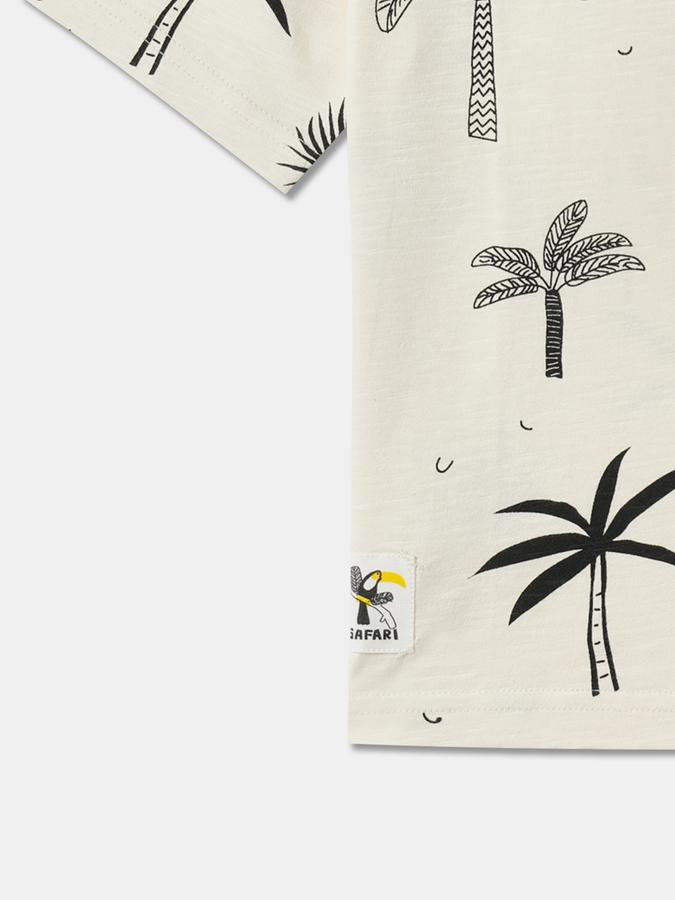 Boys Printed Relaxed Fit Crew-Neck T-Shirt with Patch Pocket data-index=