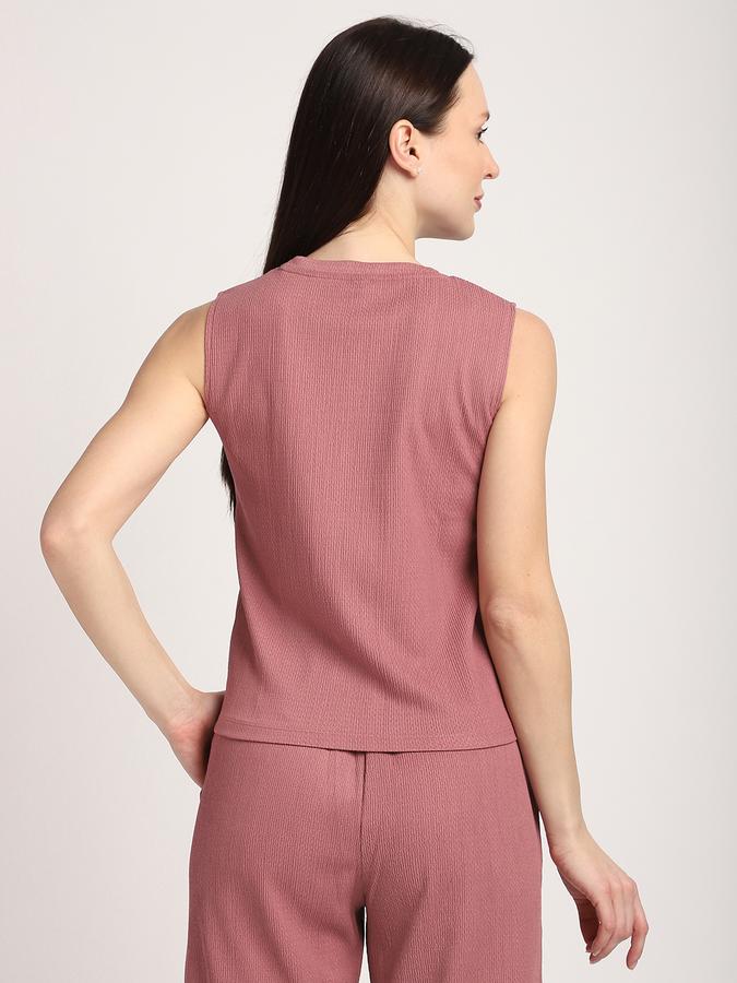 R&B Women Pink Textured Co-ord Set