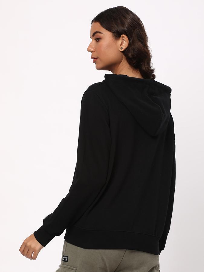 Women Typographic Print Hoodie image number 2