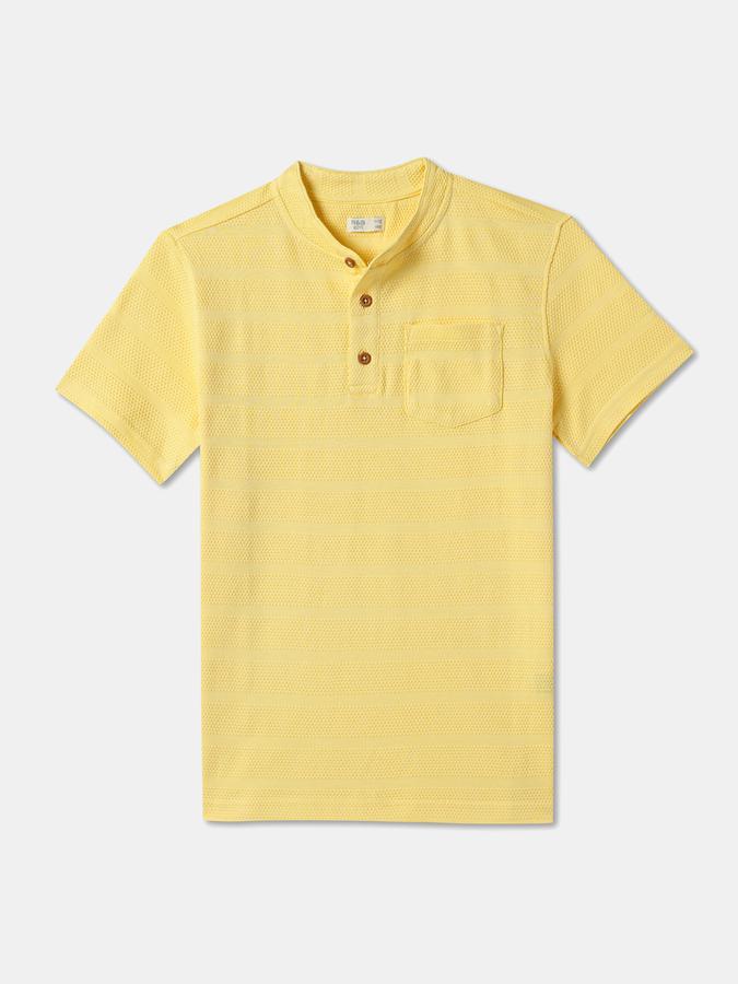 Boys Striped Pure Cotton Regular T Shirt image number 0