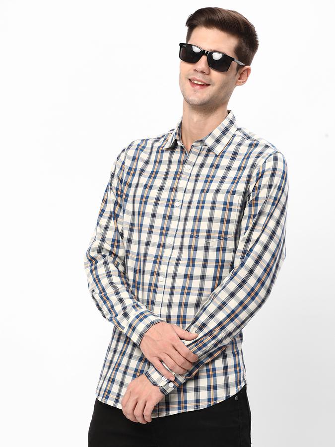 R&B Men Blue Casual Shirts image number 0