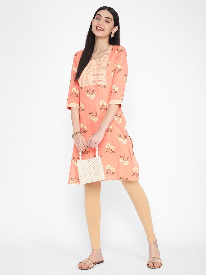 R&B Women Peach Kurta image number 1