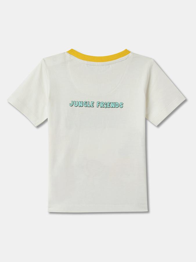 Boys Solid Pure Cotton Regular T-shirt image number 1