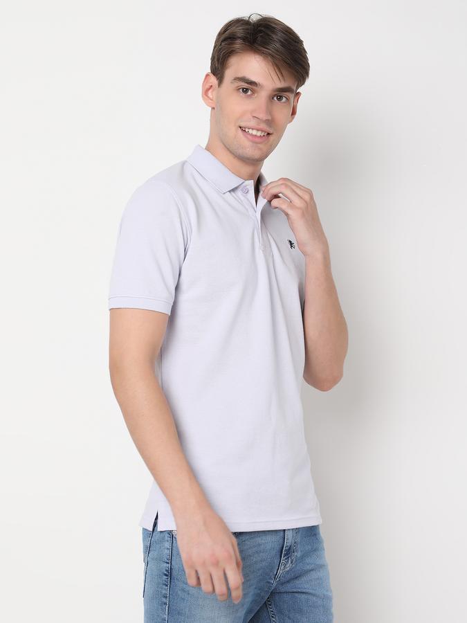Men Regular Fit Polo T-Shirt with Logo Embroidery image number 2