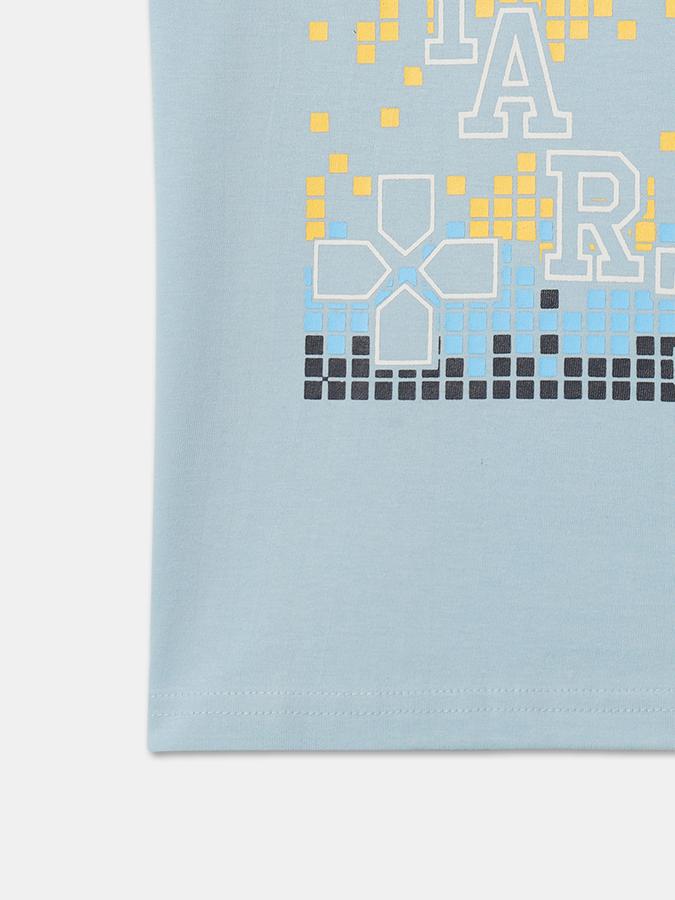 Boys Graphic Print Round-Neck T-Shirt data-index=