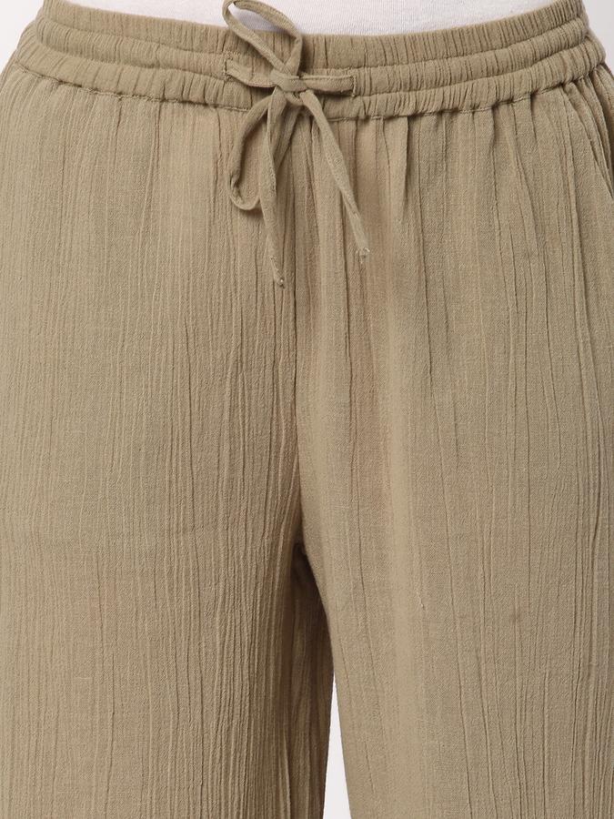 Women Flat-Front Relaxed Fit Pants image number 3
