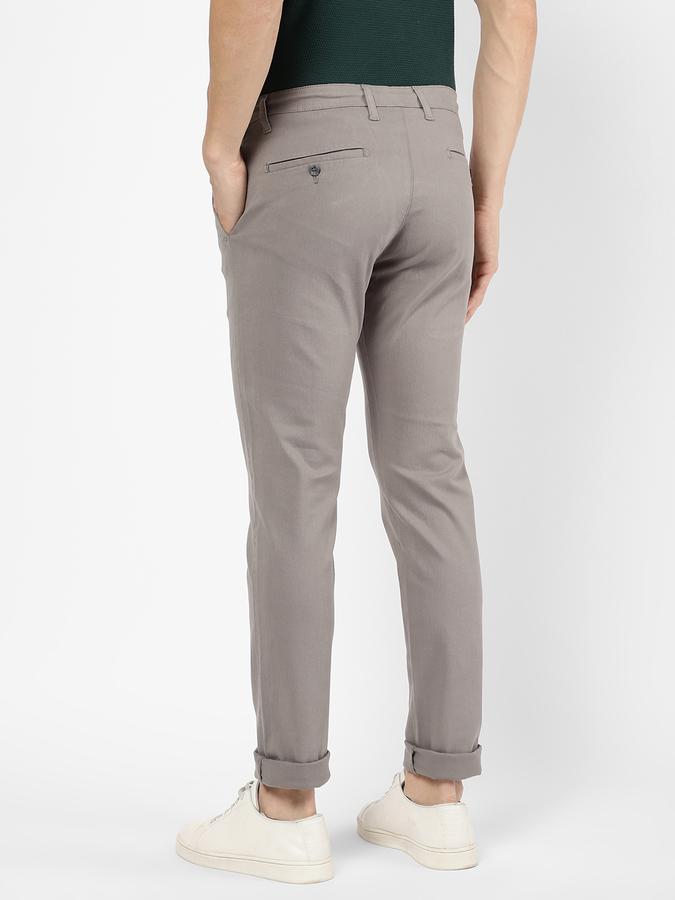 R&B Men Grey Casual Trousers image number 2