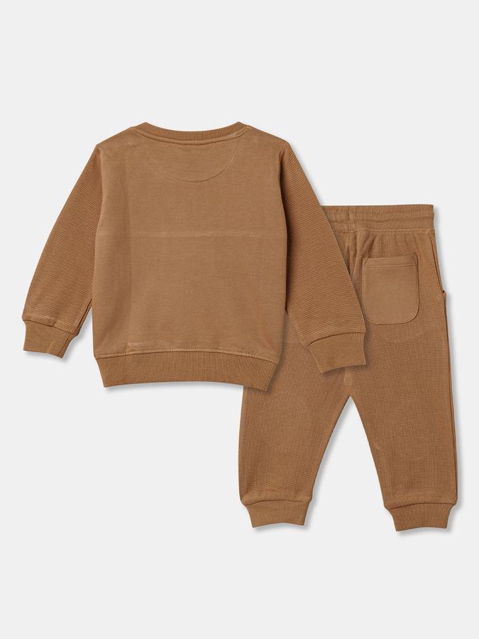 Boys Applique Full Sleeves SweaT-Shirt with Trousers Fashion Set