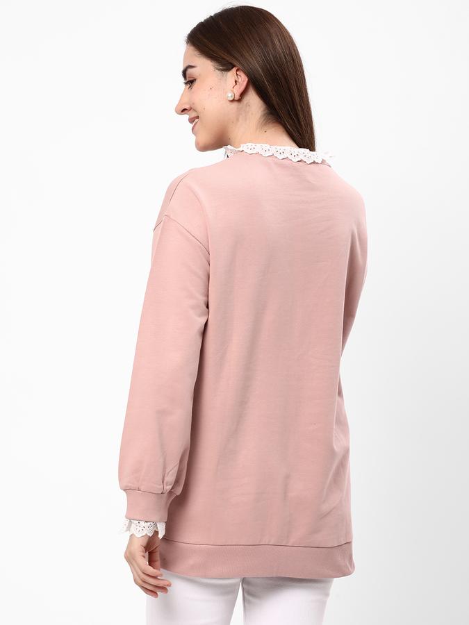 Women Schifilli Embroidered Round-Neck Sweatshirt image number 2