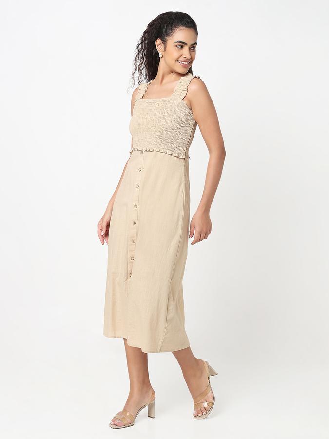 R&B Women A-line Below Knee Dress  image number 2