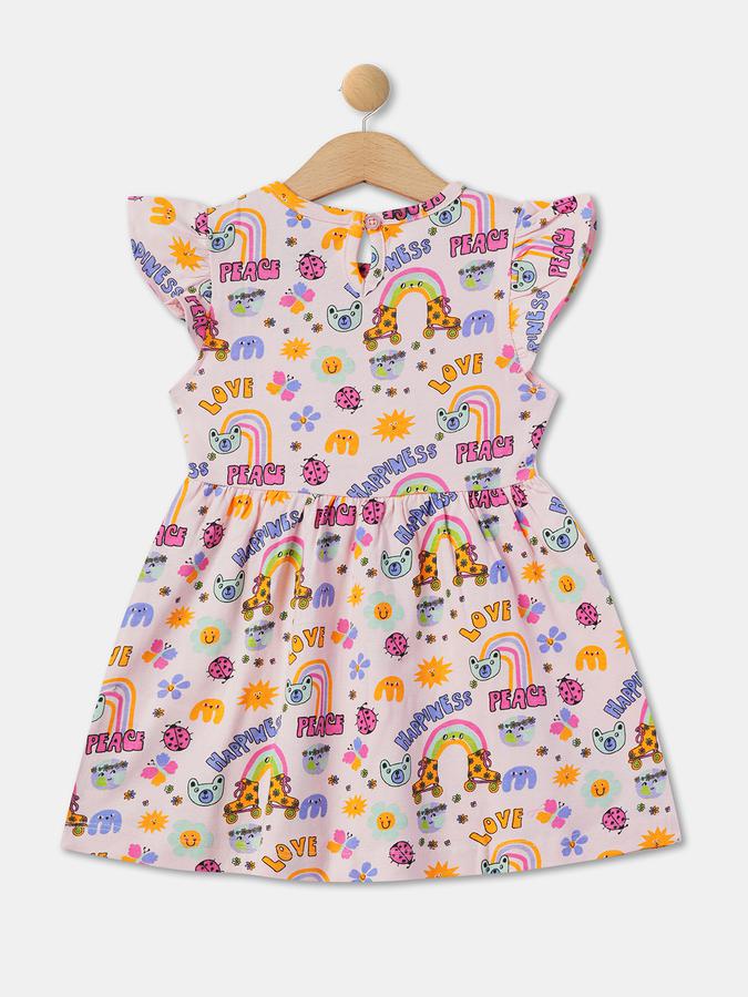 R&B Girl's All Over Printed Knit Dress image number 1