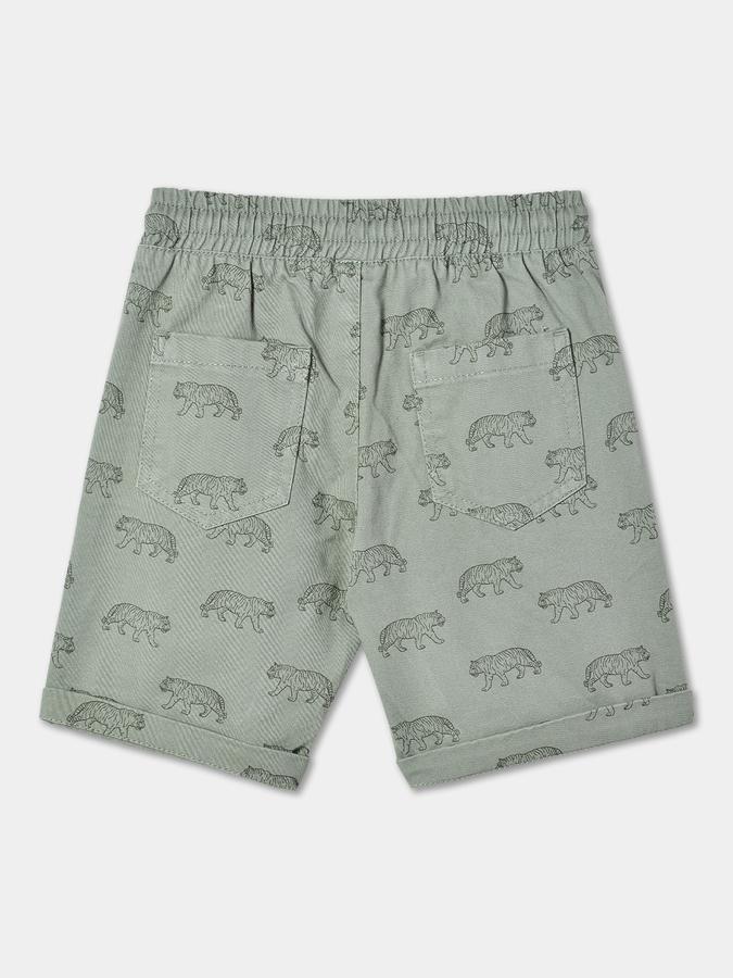 R&B Boys Olive Shorts & 3/4Ths image number 1