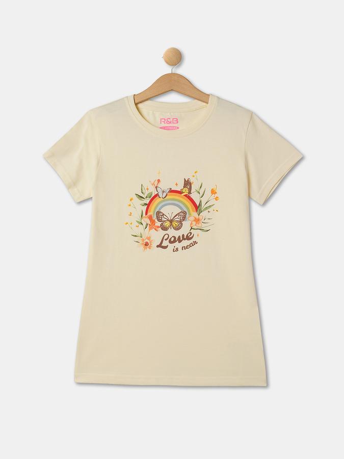 R&B Girl's Round Neck Graphic Tee