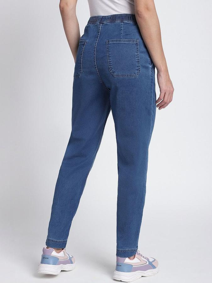 R&B Women Mid Blue Regular Fit Mid-Rise Jeans