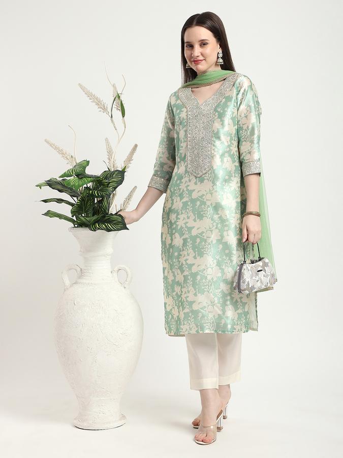 Women Viscose Blend Floral Printed Kurta And Palazzo Set