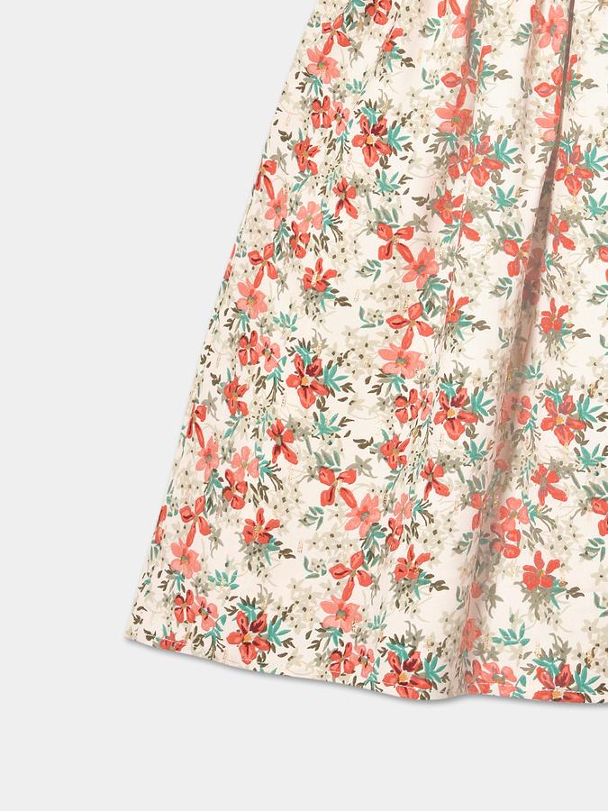 R&B Girl's A Line All Over Printed Woven Dress image number 3