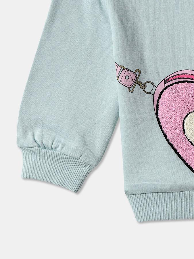 Full Sleeve Graphic Print Girls Sweatshirt image number 3