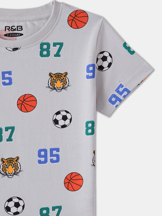 Boys Regular Fit Short Sleeve Crew Neck T-Shirt