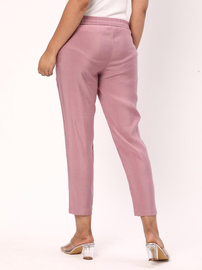 R&B Women's Solid Ankle Length Slim Fit Pant image number 2