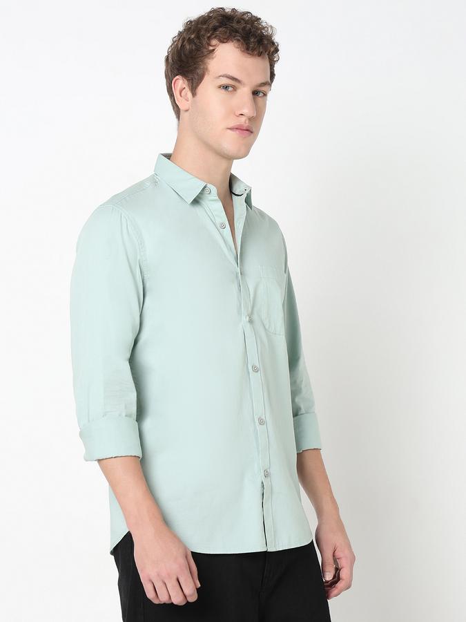 R&B MENS Long sleeves Casual Solid SHIRT image number 2