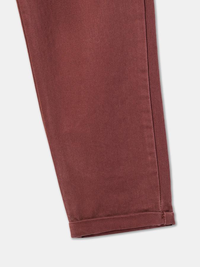 Girls Cotton Regular Fit Elastic Waist Solid Trousers