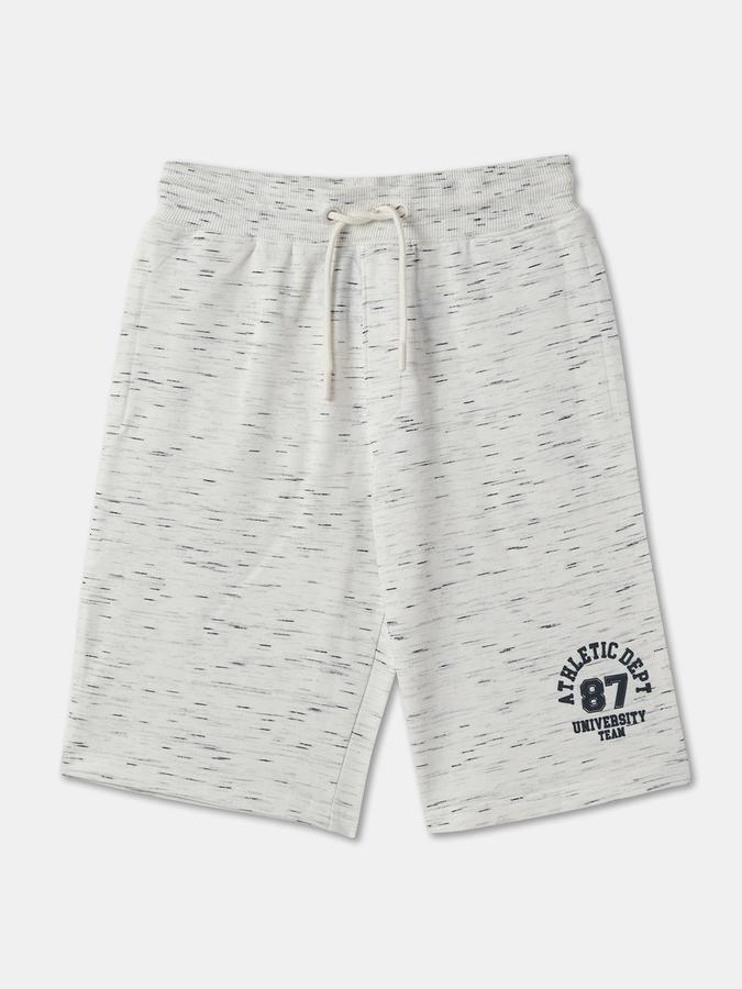 Boys Cotton Relaxed Fit Drawstring Waist Clean Hem Shorts